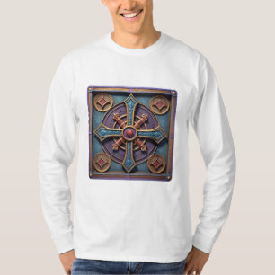 Ornate Mediaeval Cross Mandala T-Shirt