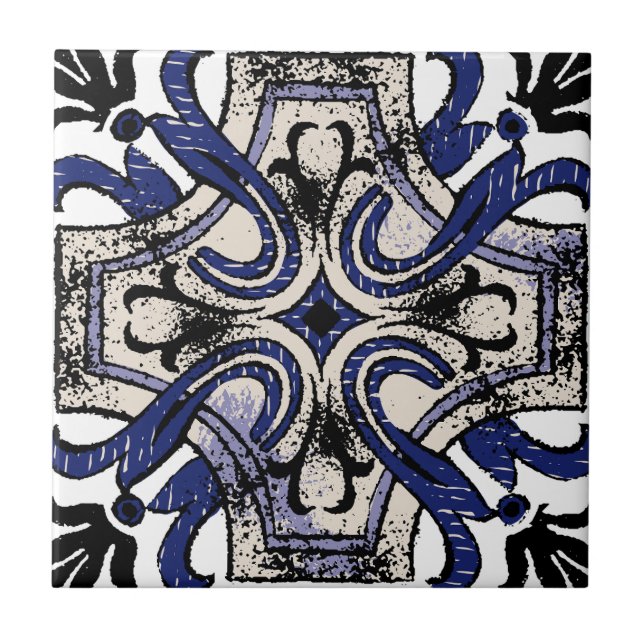 Ornate Mediterranean Tile Motif (Front)