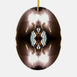 Ornate Metallica Urban Futurism Christmas Ornament