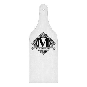Ornate Monogram Design Cutting Board