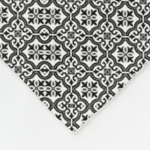 Ornate Monogram Tile Blanket