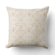 Ornate Neutral Throw Pillow