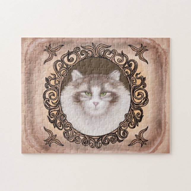 Ornate Norwegian Cat   jigsaw puzzle  (Horizontal)
