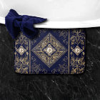 Ornate Opulence | Blue and Gold Jewelled Flourish