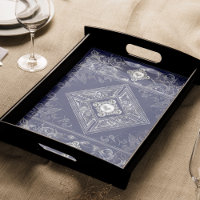 Ornate Opulence | Blue and Silver Jewelled Flouris