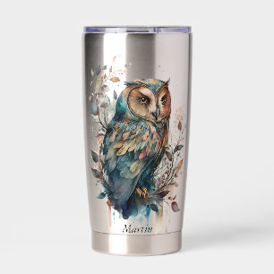 Ornate Owl Insulated Tumbler