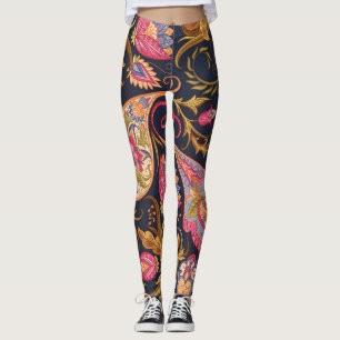 Ornate Paisley: Elegant Seamless Pattern. Leggings