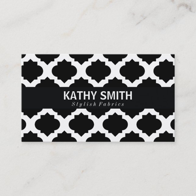 Ornate Pattern | Chic Business Card (Front)