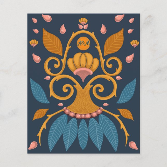 Ornate pattern Medieval style personalised (Front)