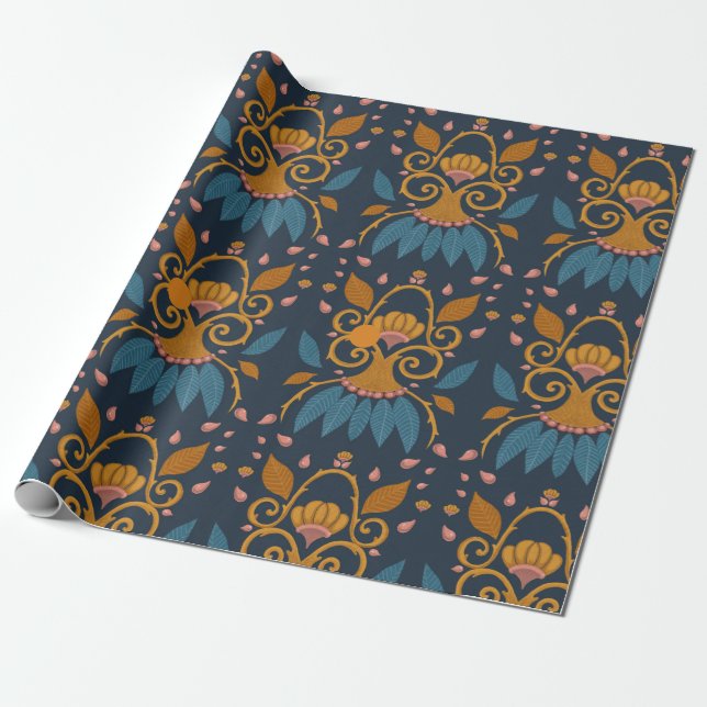 Ornate pattern Medieval style  Wrapping Paper (Unrolled)
