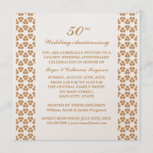 Ornate Pattern Wedding Anniversary Invitation