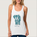 Ornate Patterned Elephant Art Wild and Free Tank Top<br><div class="desc">Ornate henna tattoo inspired ornate patterned elephant art with 'wild and free' quote which can be changed to your own text or deleted.</div>