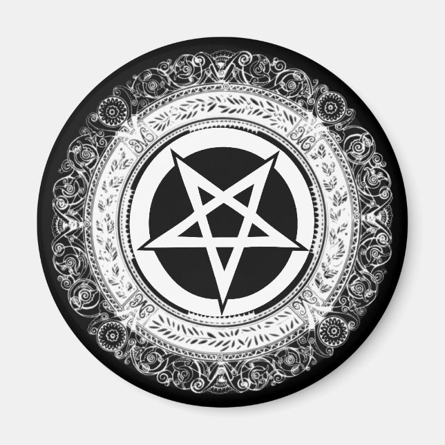 Ornate Pentagram Magnet (Front)