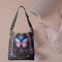 Ornate Pink Blue Gold Stylish Butterfly