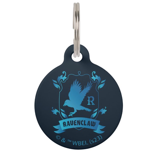 Ornate RAVENCLAW™ House Crest Pet Tag (Front)