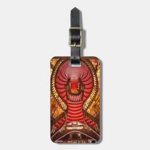 Ornate red stairway, Portugal Luggage Tag