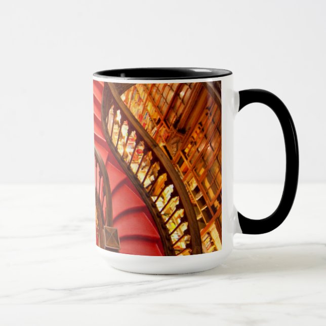 Ornate red stairway, Portugal Mug (Right)
