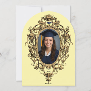Ornate Rococo Cartouche Photo Template Graduation