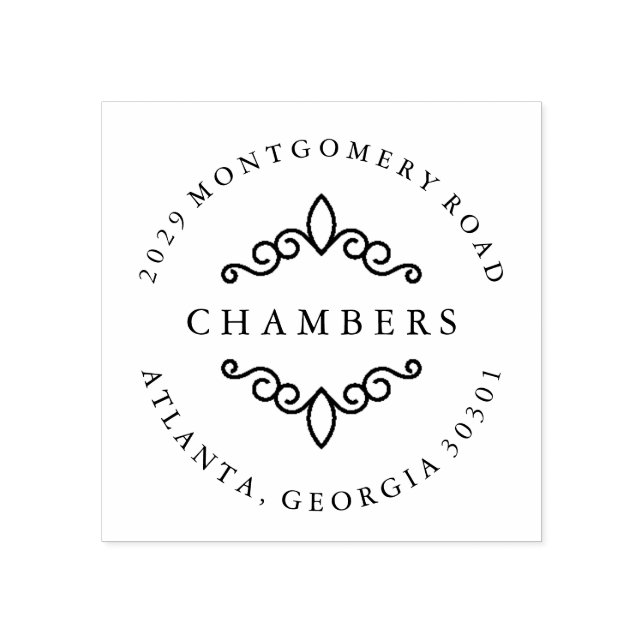 Ornate Rubber Stamp (Imprint)