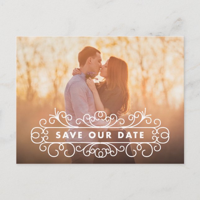 Ornate | Save the Date Postcard (Front)