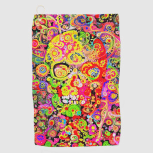 Ornate Skull Golf Towel