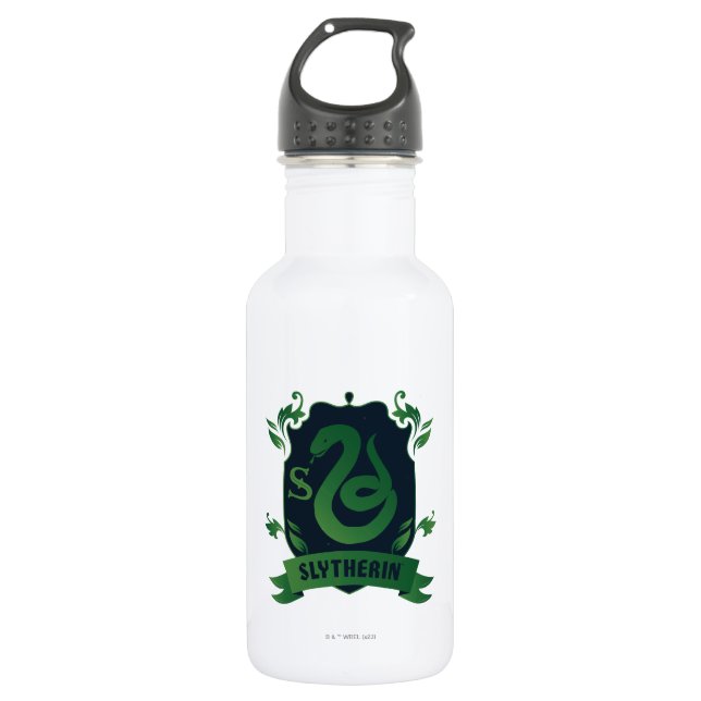 Ornate SLYTHERIN™ House Crest 532 Ml Water Bottle (Front)