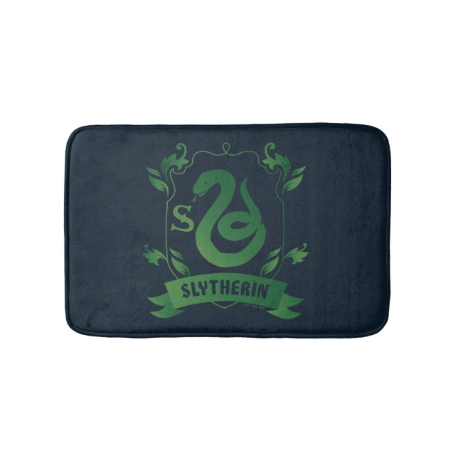 Ornate SLYTHERIN™ House Crest Bath Mat (Front)