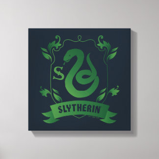 Ornate SLYTHERIN™ House Crest Canvas Print