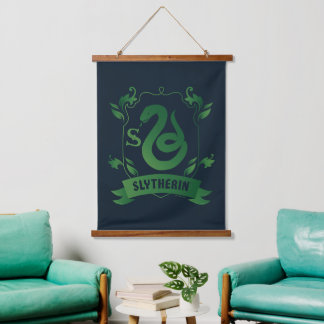 Ornate SLYTHERIN™ House Crest Hanging Tapestry