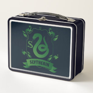 Ornate SLYTHERIN™ House Crest Metal Lunch Box