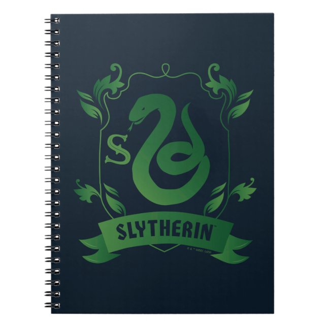 Ornate SLYTHERIN™ House Crest Notebook (Front)