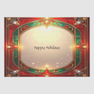 Ornate Stained Glass Pattern Tissue Paper