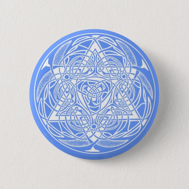 Ornate Star of David 6 Cm Round Badge (Front)