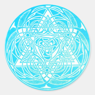Ornate Star of David Classic Round Sticker