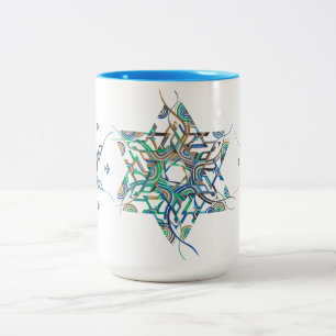 Ornate Star of David Mug