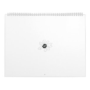 Ornate, stylised flower design with detailed petal calendar