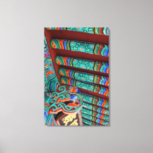 Ornate Temple Roof Detail Canvas Print