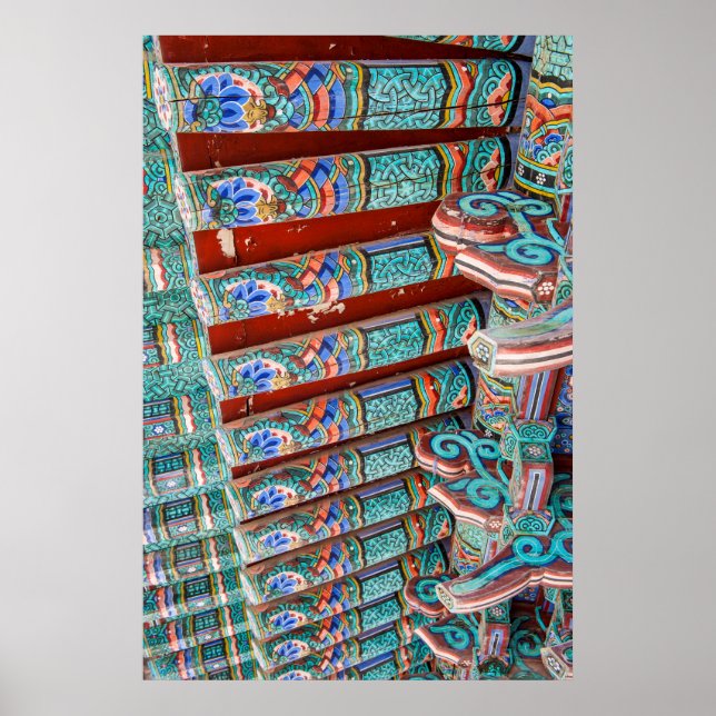 Ornate Temple Roof Poster (Front)