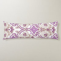 Ornate textile design featuring intricate floral p
