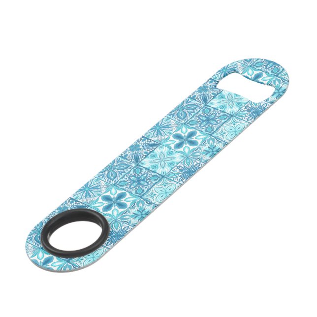 Ornate tiles in blue and white (Front Angled)