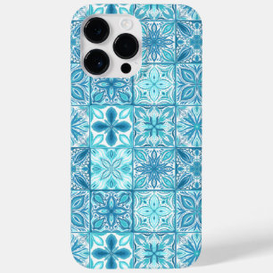 Ornate tiles in blue and white Case-Mate iPhone 14 pro max case
