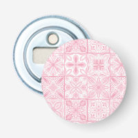 Ornate tiles in pink