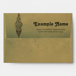 Ornate Treble Clef Envelope