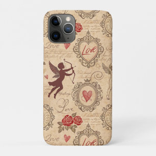 Ornate Victorian Cupid Valentine Romance iPhone 11 Pro Case