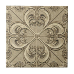 Ornate Victorian Motif Design Tile