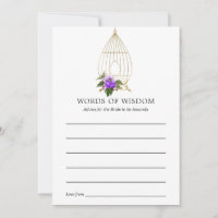 Ornate Vintage Birdcage Lace Floral Bridal Shower