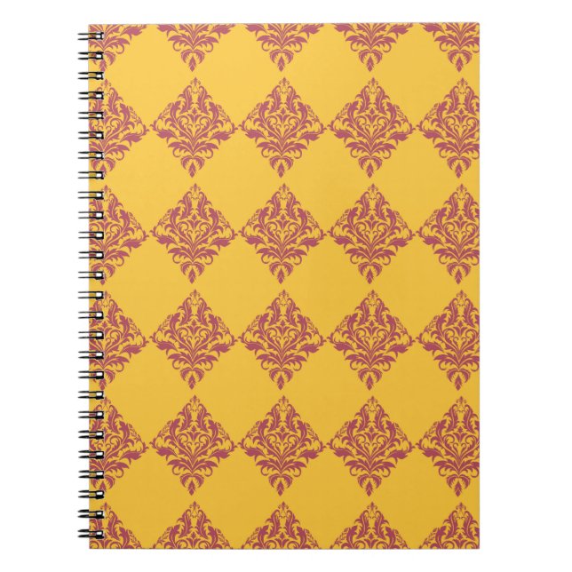 Ornate Vintage Damask Notebook (Front)
