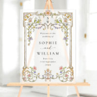 Ornate Vintage Frame Bohemian WELCOME Wedding