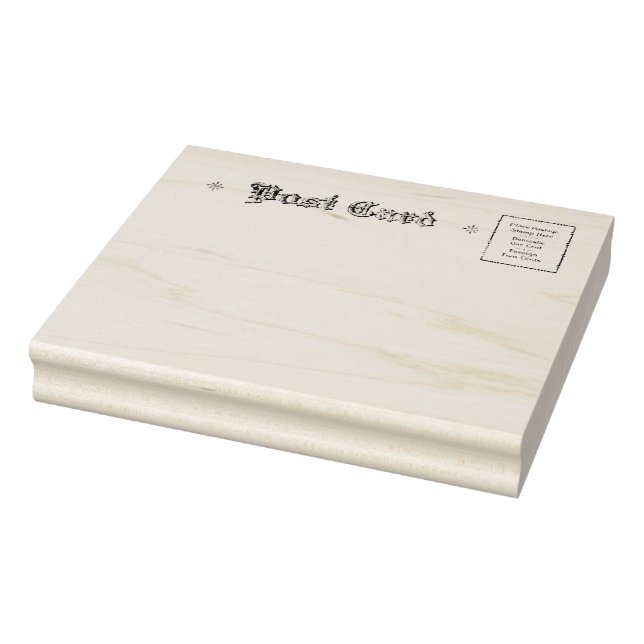 Ornate Vintage Post Card Rubber Art Stamp (Stamp)