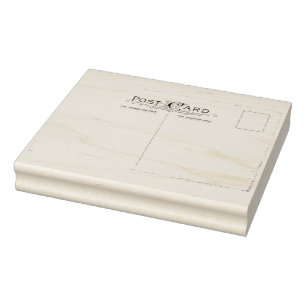 Ornate Vintage Post Card Rubber Art Stamp